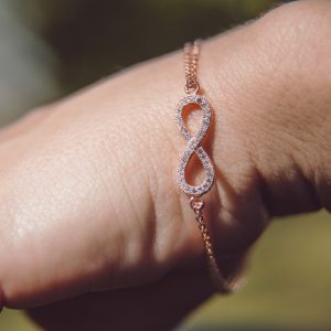 Alternative view of Licious Amara - Rose Gold Infinity Bracelet
